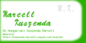 marcell kuszenda business card